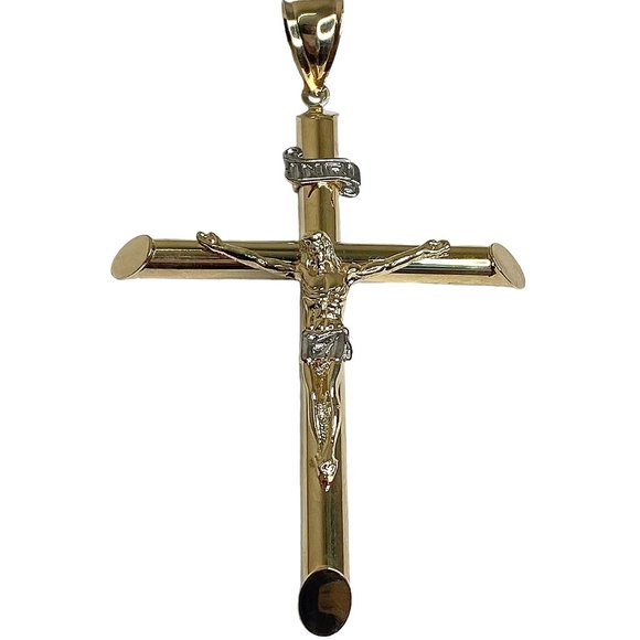 14K Gold  Filled Big Cross - Big Crucifix - Fine Jewelry - Picture 9 of 9